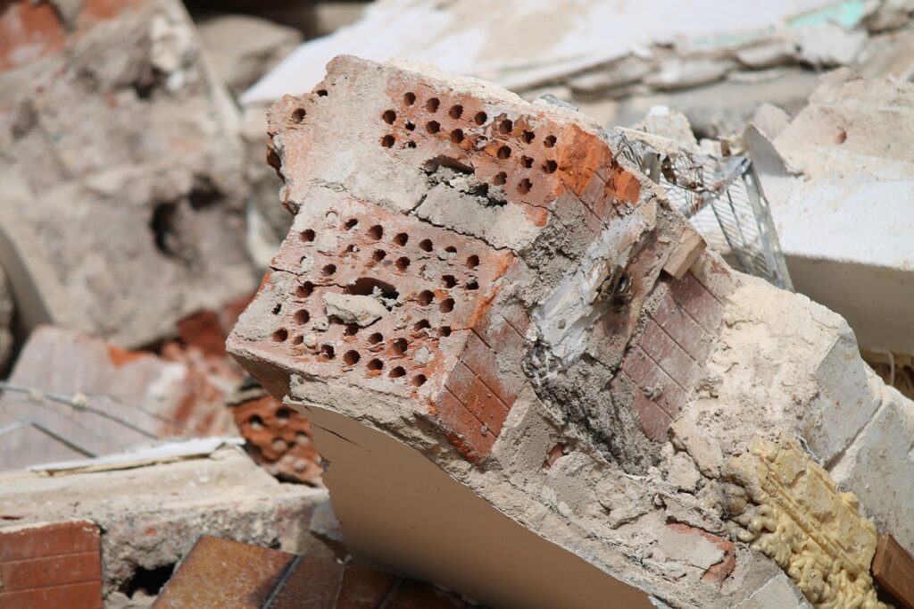 Démolition et préparation d'un chantier de rénovation